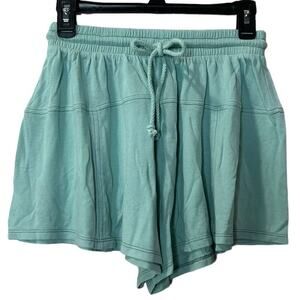 L*Space Day Tripper Short Pull On Elastic Waist Pool Green Women Small NWT